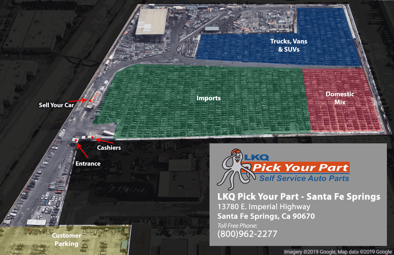 Used Auto Parts Santa Fe Springs |LKQ Pick Your Part