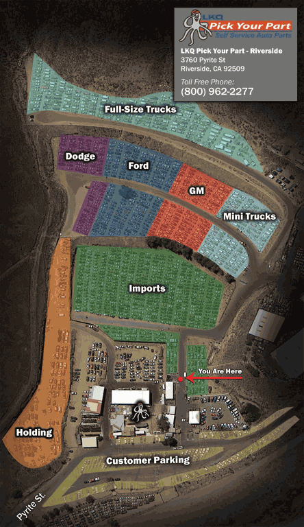 Lkq Pick A Part En Riverside Vende Piezas Automotrices Usadas